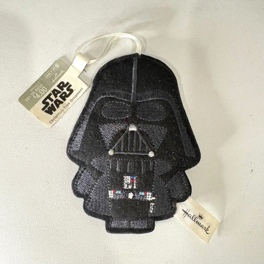 Hallmark Star Wars Darth Vader Felt Embroidered Christmas Tree Ornament NWT